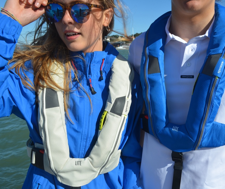 Spinlock Deckvest LITE life jackets worn near the water